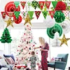 Christmas party decoration Star Lanterns Paper Fans paper honeycomb