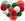 red green and white color paper christmas decoration