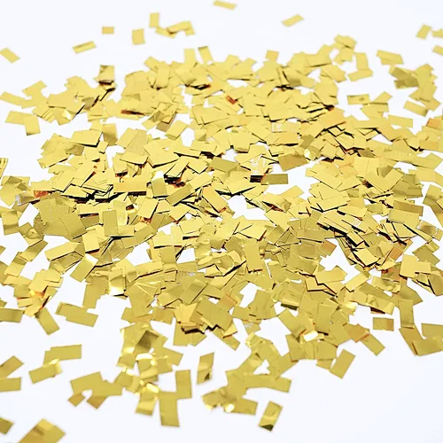 HKH Premium Shredded Squares golden Tissue Paper Party Table Confetti for decoration