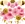 pink and golden theme party decoration paper sets