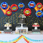 Superhero hanging paper honeycomb