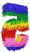 Number design pinata