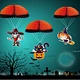Halloween paper honeycomb decoration