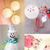 pink color Valentine party decoration paper lantern