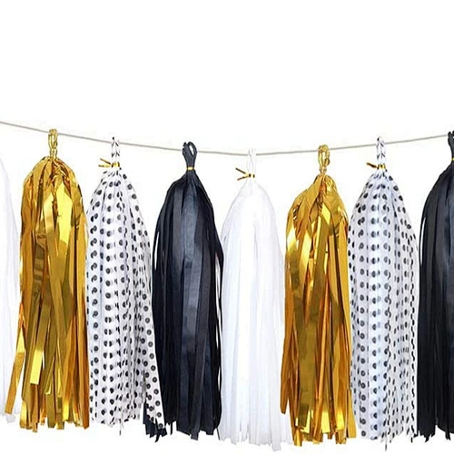 HKH Bachelorette Party Birthday Party Tissue Paper Tassels Banner