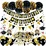 black and Gold Graduation Decorations sets