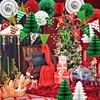 Christmas party decoration Star Lanterns Paper Fans paper honeycomb