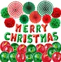 christma foil latex letter balloonset decoration