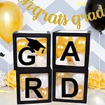 black paper balloon box for graduation party