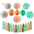 golden color round chinese paper lantern
