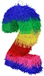 colorful number pinata