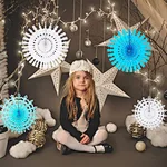 Tissue Paper Snowflakes