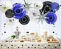 tissue black blue paper garland party decorations