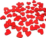 heart table confetti