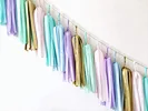 Mix color paper tassel