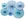 blue theme party decoration papre fan