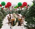 indoor christmas paper decoration sets