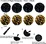 black and Gold Graduation Decorations sets