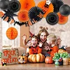 black and orange color halloween decoration kits