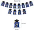 golden and blue Graduation Party Decorations
