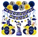 blue Yellow graduation  elebration party decoration