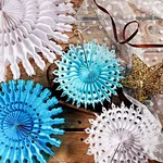 Tissue Paper Snowflakes