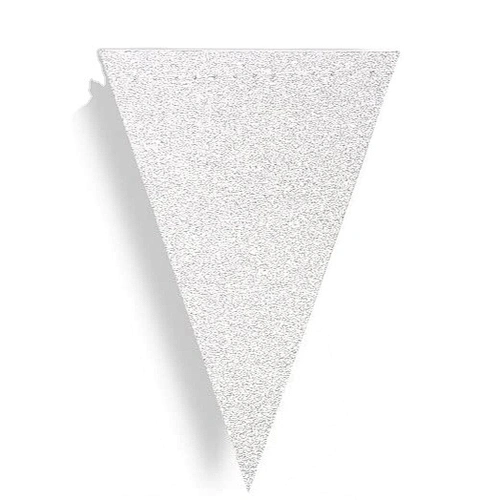 HKH blue theme Nautical Glitter Paper Triangle Flag Bunting Pennant Banner for Baby shower