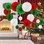 decoration christmas honeycomb paper fan paper bal