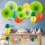 Summer birthday Party Decoration paper Sets