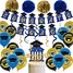 golden and blue Graduation Party Decorations