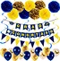 golden and navy latex balloon for graduation party decoration