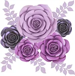 wedding purple theme paper flower decoration