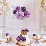 wedding purple theme paper flower decoration