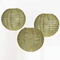 Gold sequin fabric lantern