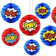 Superhero hanging paper honeycomb
