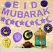 all hanging Balloons for Eid Mubarak party decoration