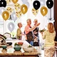 black and gold  birthday decoration