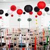 black red white combine christmas paper decoration ornament