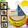 black paper balloon box for graduation party
