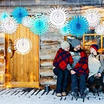 Tissue Paper Snowflakes