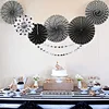 Black and white paper fan decoration