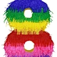 birthday colorful number pinata decoration