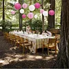 pink color Valentine party decoration paper lantern