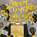 golden foil balloon for new year decoration