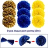 golden and navy latex balloon for graduation party decoration