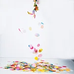Multicolor paper wedding confetti