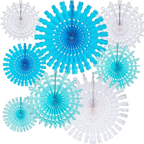 Tissue Paper Snowflakes