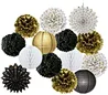 gold stamp printing theme new year decoration paper ornament