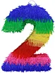 colorful number pinata