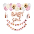 pink color theme baby shower party decoration